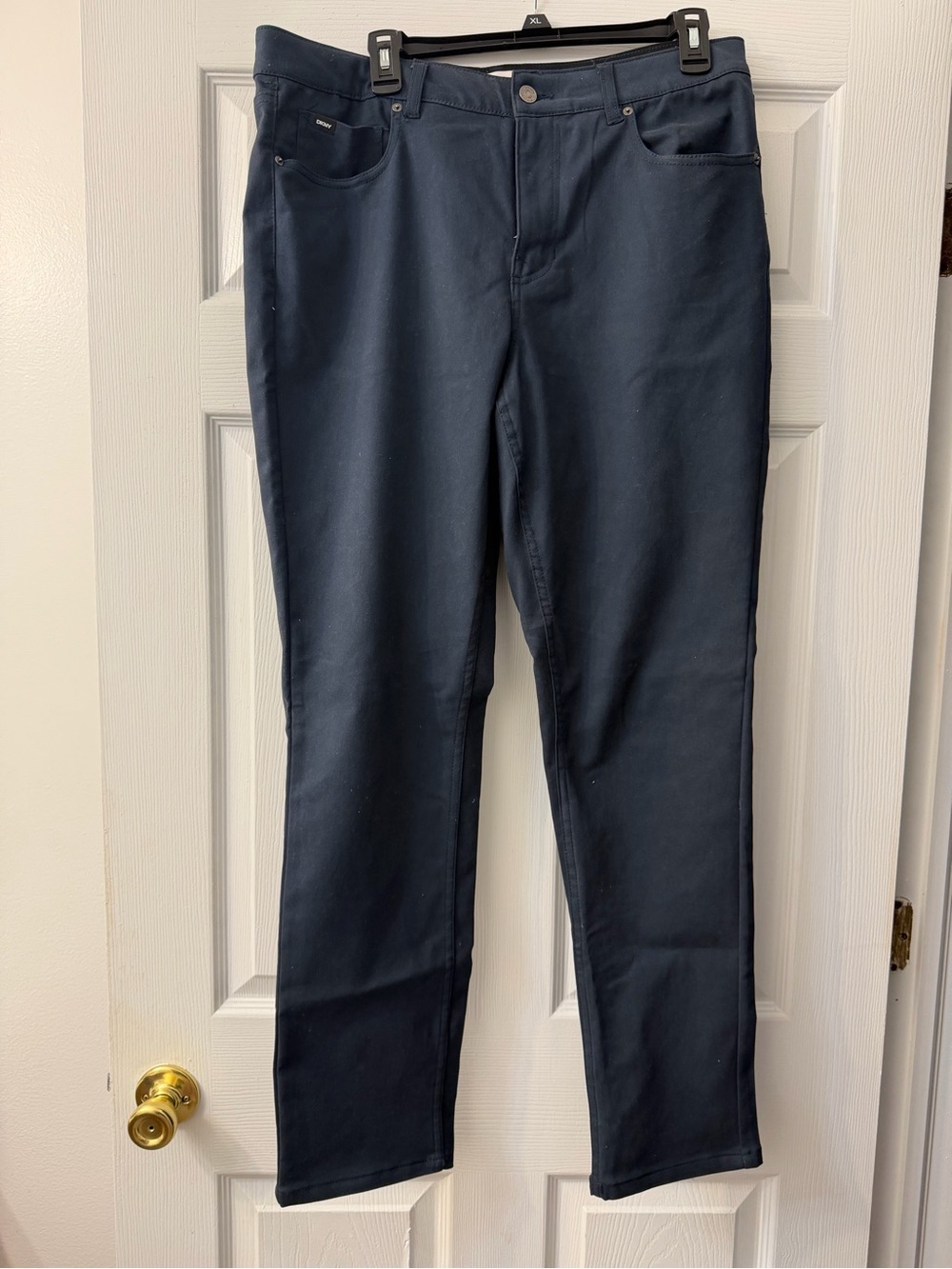 DKNY Men’s Navy Blue Slim Fit Pants